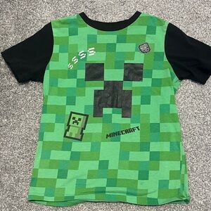 Minecraft Creeper Kids T-Shirt - Green and Black